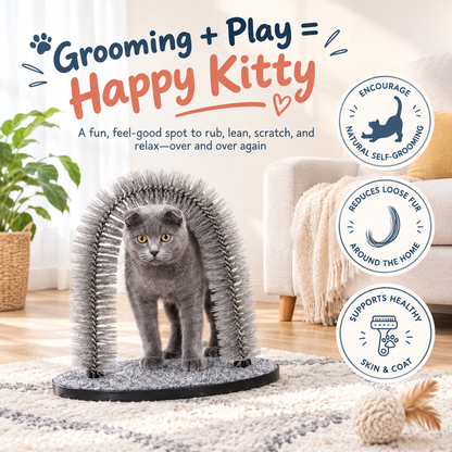 Meowora Self-Grooming Cat Arch