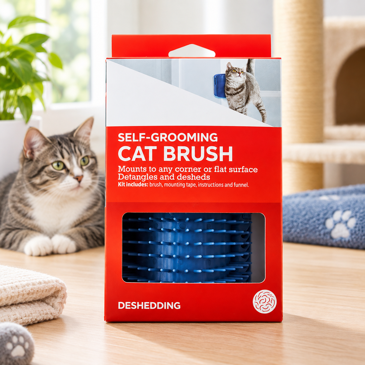 Meowora Self-Grooming Cat Brush