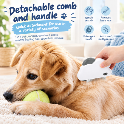 Meowora 3-in-1 Cat Grooming Brush