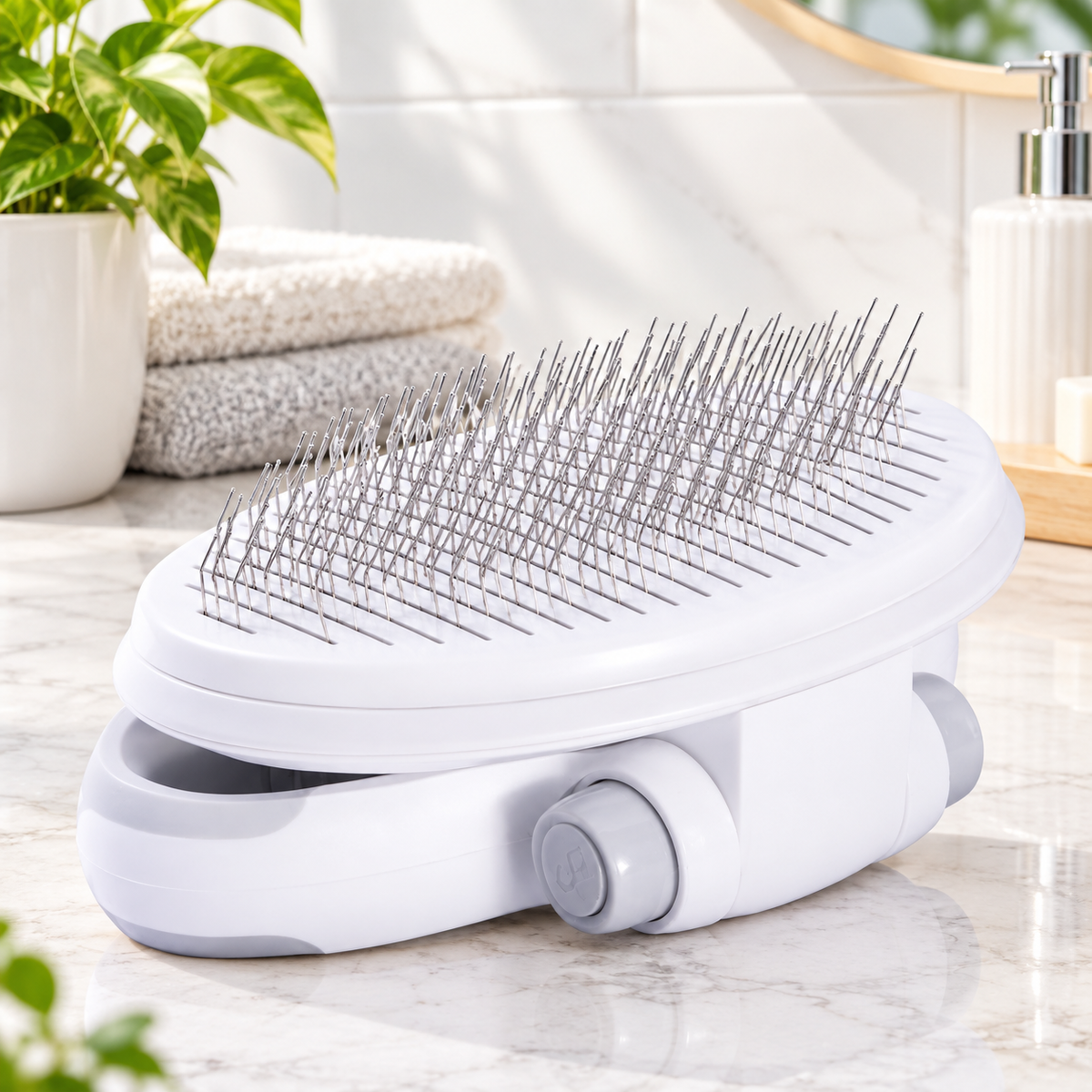 Meowora Self-Cleaning Slicker Brush