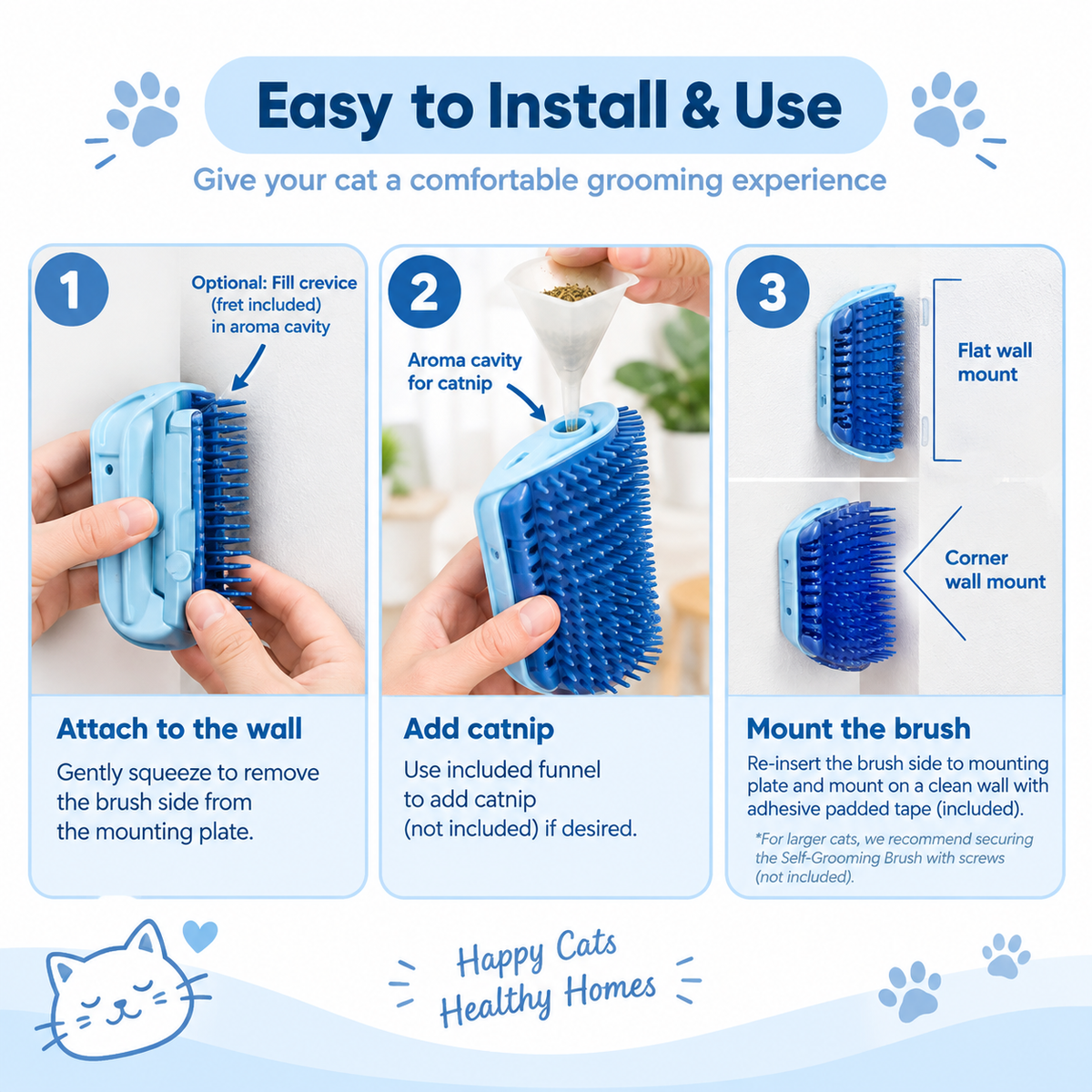 Meowora Self-Grooming Cat Brush