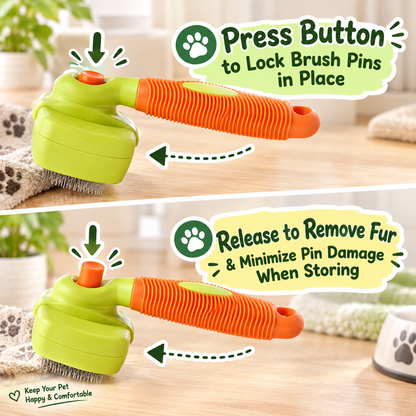 Meowora Retractable Pet Grooming Brush
