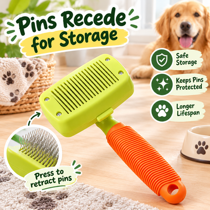 Meowora Retractable Pet Grooming Brush