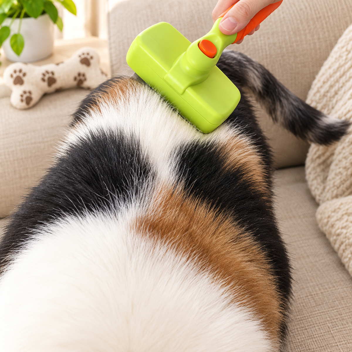 Meowora Retractable Pet Grooming Brush
